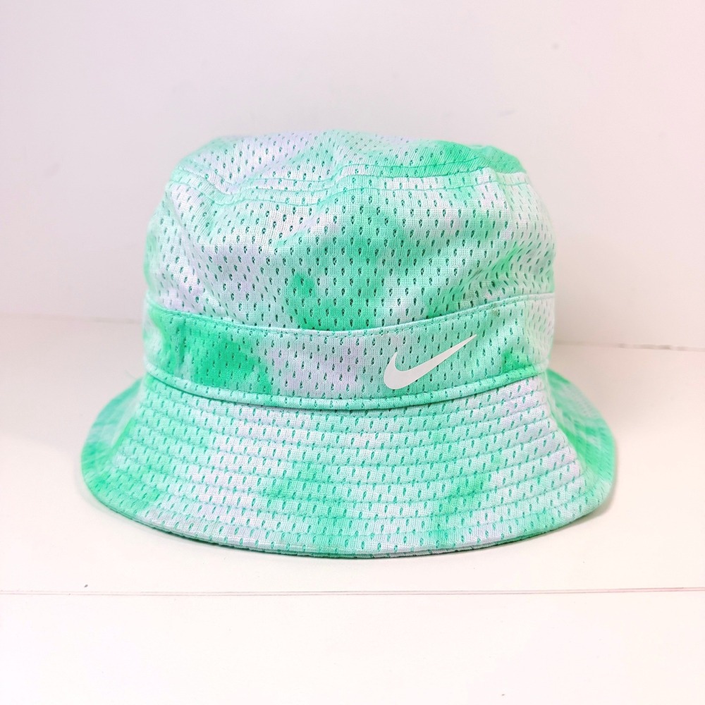 Nike Sportswear Tie Dye Mesh Bucket Hat Womens L/XL Green DH1366-342 Summer
